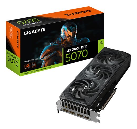 GIGABYTE RTX 5070 WINDFORCE OC SFF (12Gb / GDDR7 / 192 bit / 6144 CUDA)