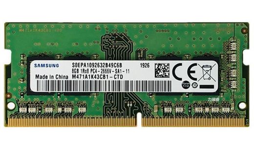 Samsung 8Gb DDR4-2666 PC4-21300 SODIMM Non-ECC Small Outline