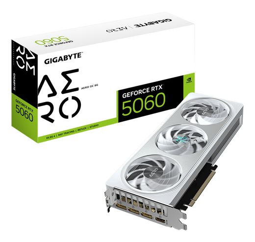 GIGABYTE RTX 5060 AERO OC (8Gb / GDDR7 / 128bit / 3840 CUDA)