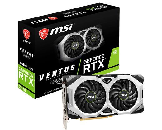 MSI RTX 2070 VENTUS GP (8Gb / GDDR6 / 256bit / 2304 CUDA)