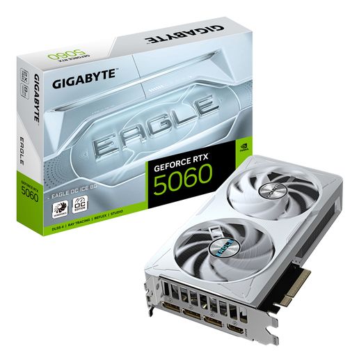 GIGABYTE RTX 5060 EAGLE OC ICE (8Gb / GDDR7 / 128bit / 3840 CUDA)