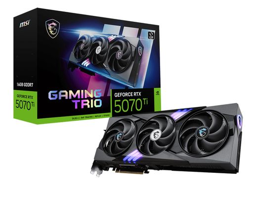 MSI RTX 5070 Ti GAMING TRIO (16Gb / GDDR7 / 256 bit / 8960 CUDA)