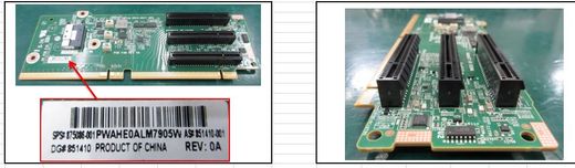 Райзер HP DL380 Gen10 3 x8/x1 Slim SAS riser