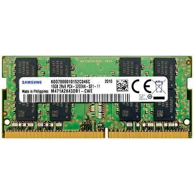 Samsung 16Gb DDR4-3200 PC4-25600 SODIMM Non-ECC Small Outline