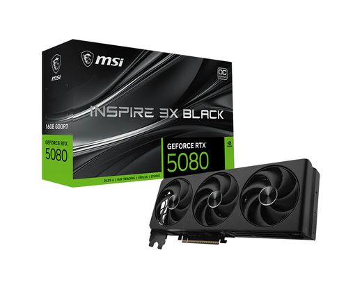 MSI RTX 5080 INSPIRE 3X OC (16Gb / GDDR7 / 256 bit / 10752 CUDA)