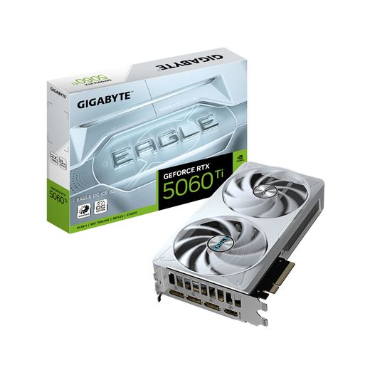 GIGABYTE RTX 5060 Ti EAGLE OC ICE (8Gb / GDDR7 / 128bit / 4608 CUDA)