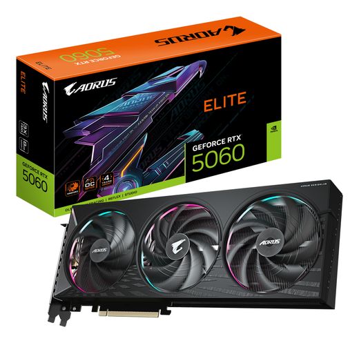 GIGABYTE RTX 5060 AORUS ELITE (8Gb / GDDR7 / 128bit / 3840 CUDA)