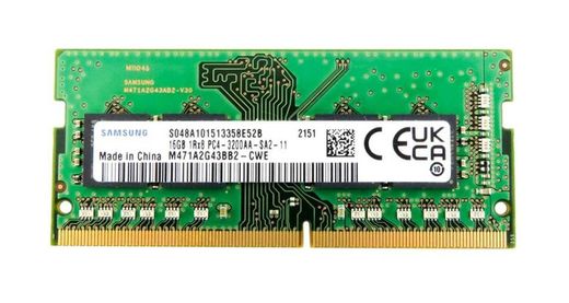 Samsung 16Gb DDR4-3200 PC4-25600 SODIMM Non-ECC Small Outline
