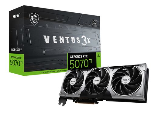 MSI RTX 5070 Ti VENTUS 3X (16Gb / GDDR7 / 256 bit / 8960 CUDA)