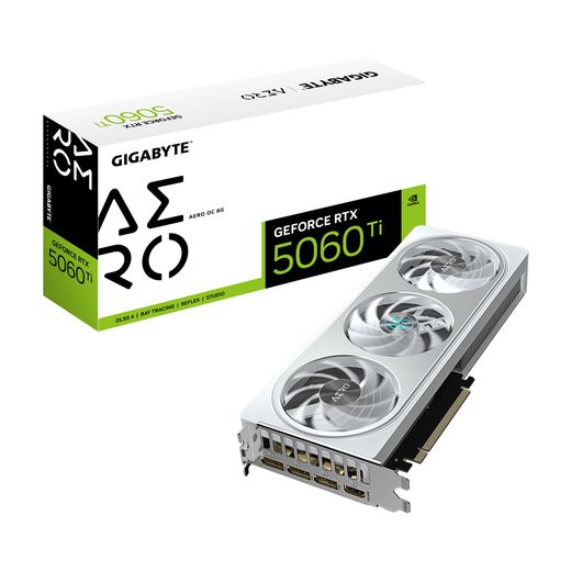 GIGABYTE RTX 5060 Ti AERO OC (8Gb / GDDR7 / 128bit / 4608 CUDA)