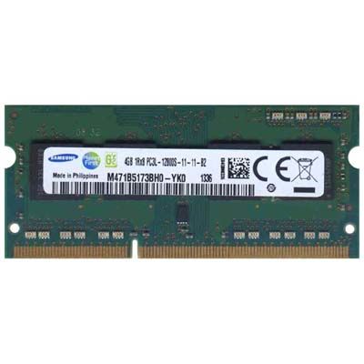 Samsung 4Gb DDR3-1600 PC3L-12800 SODIMM Non-ECC Small Outline