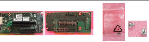 Райзер HP DL380 G9 Riser Card With Bracket 1xPCIe X16, 1xPCIe X8