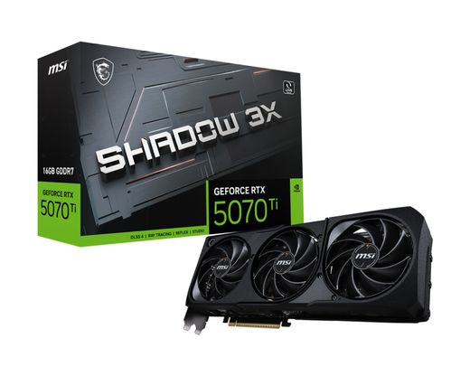 MSI RTX 5070 Ti SHADOW 3X OC (16Gb / GDDR7 / 256 bit / 8960 CUDA)