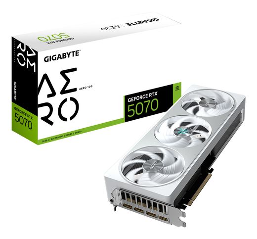 GIGABYTE RTX 5070 AERO OC (12Gb / GDDR7 / 192 bit / 6144 CUDA)