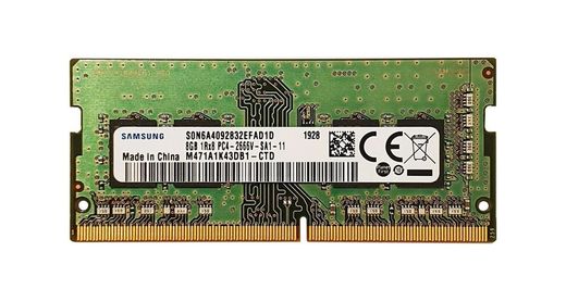 Samsung 8Gb DDR4-2666 PC4-21300 SODIMM Non-ECC Small Outline