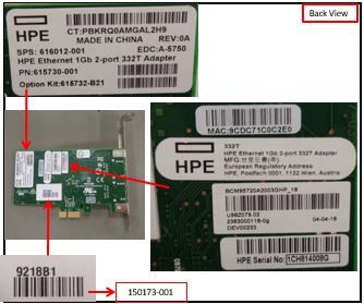 HP 332T Adapter Dual Port 1GbE RJ-45