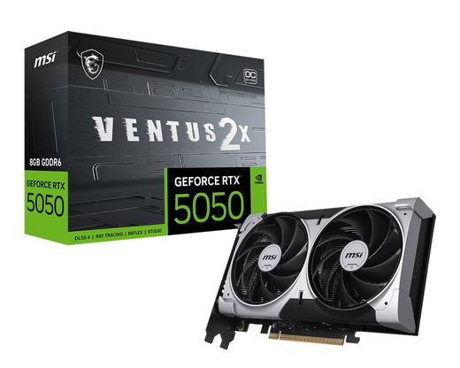 MSI RTX 5050 VENTUS 2X OC (8Gb / GDDR6 / 128bit / 2560 CUDA)