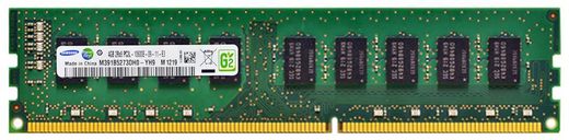 Samsung 4Gb DDR3-1333 PC3L-10600 2Rx8 UDIMM ECC Unbuffered