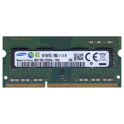 Samsung 4Gb DDR3-1600 PC3L-12800 SODIMM Non-ECC Small Outline