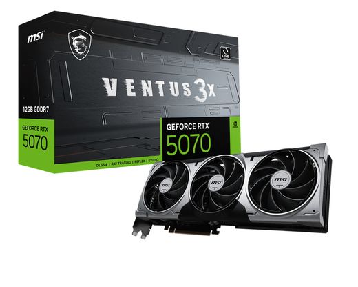 MSI RTX 5070 VENTUS 2X OC Black BULK (12Gb / GDDR7 / 192 bit / 6144 CUDA)