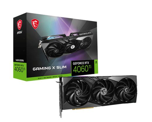 MSI RTX 4060 Ti GAMING X SLIM (16Gb / GDDR6 / 128bit / 4352 CUDA)