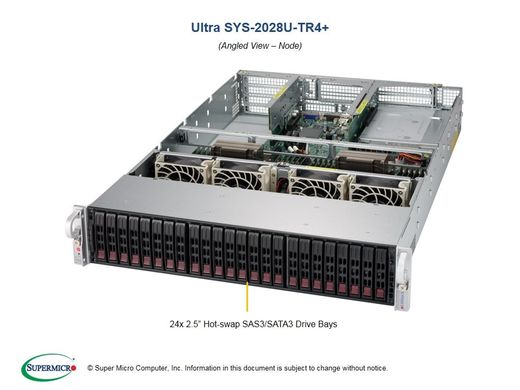 Сервер Supermicro SuperServer 2028U-TR4+ (2U, 2× Intel Xeon E5-2600 v3 / v4)