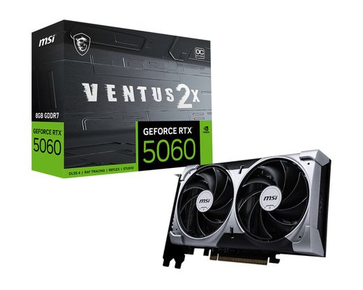 MSI RTX 5060 VENTUS 2X OC (8Gb / GDDR7 / 128bit / 3840 CUDA)