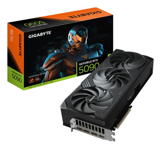 GIGABYTE RTX 5090 WINDFORCE OC (32Gb / GDDR7 / 512 bit / 21760 CUDA)