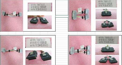 Кабель HP Mini-SAS x8 to x4 Port 1A, 1B