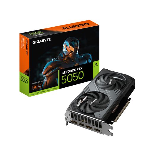 GIGABYTE RTX 5050 WINDFORCE OC 8G (8Gb / GDDR6 / 128bit / 2560 CUDA)