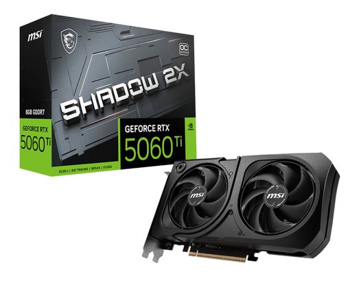 MSI RTX 5060 Ti SHADOW 2X PLUS (8Gb / GDDR7 / 128bit / 4608 CUDA)